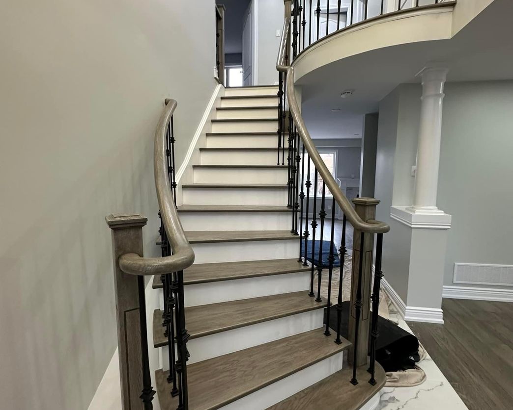 Custom staircase installation